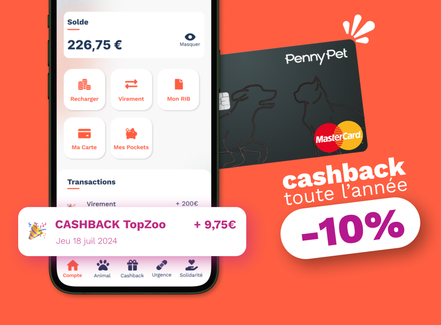 application et mastercard pennypet et cashback topzoo