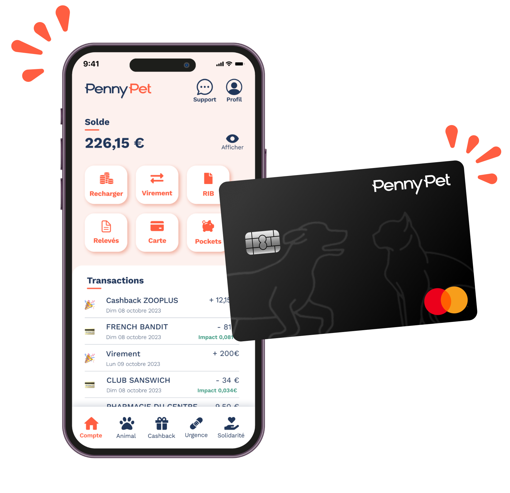 Application + carte PennyPet